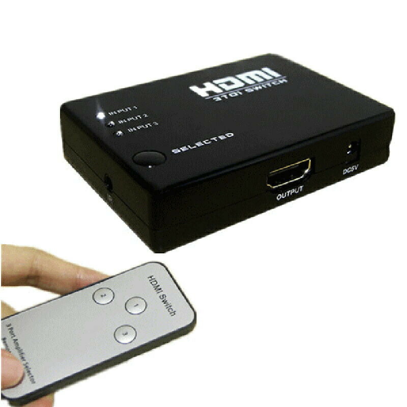 楽天市場】3 TO 1 FHD リモコン付き☆HDMIセレクター 3ポート HDMI切替