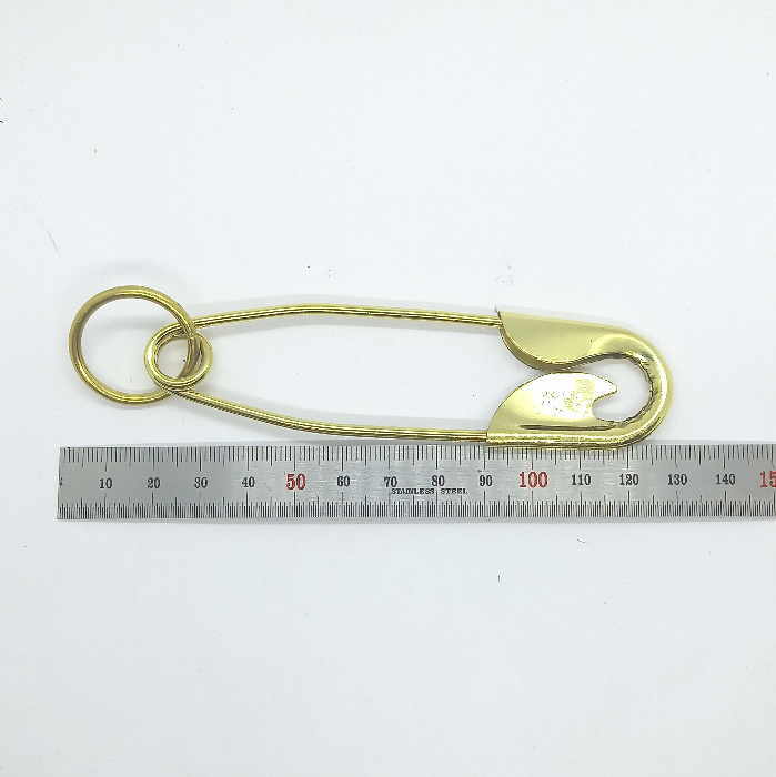 楽天市場】ietm-26 真鍮製 巨大 安全ピン【コーティングなし無垢】安全