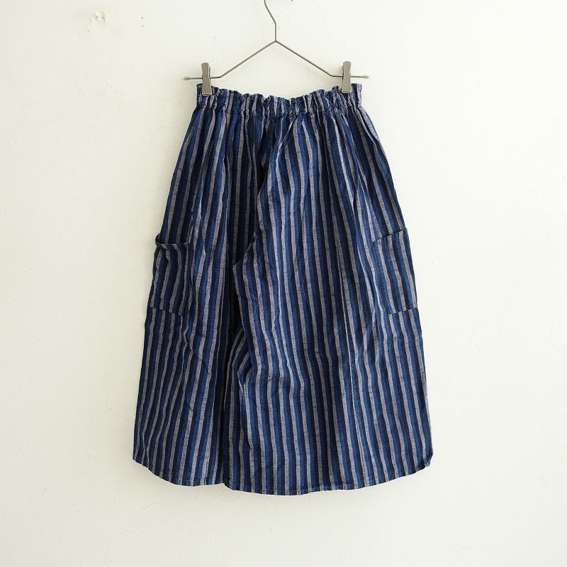楽天市場】ヤンマ産業 YAMMA 会津木綿 三色棒縞 キュロットパンツ