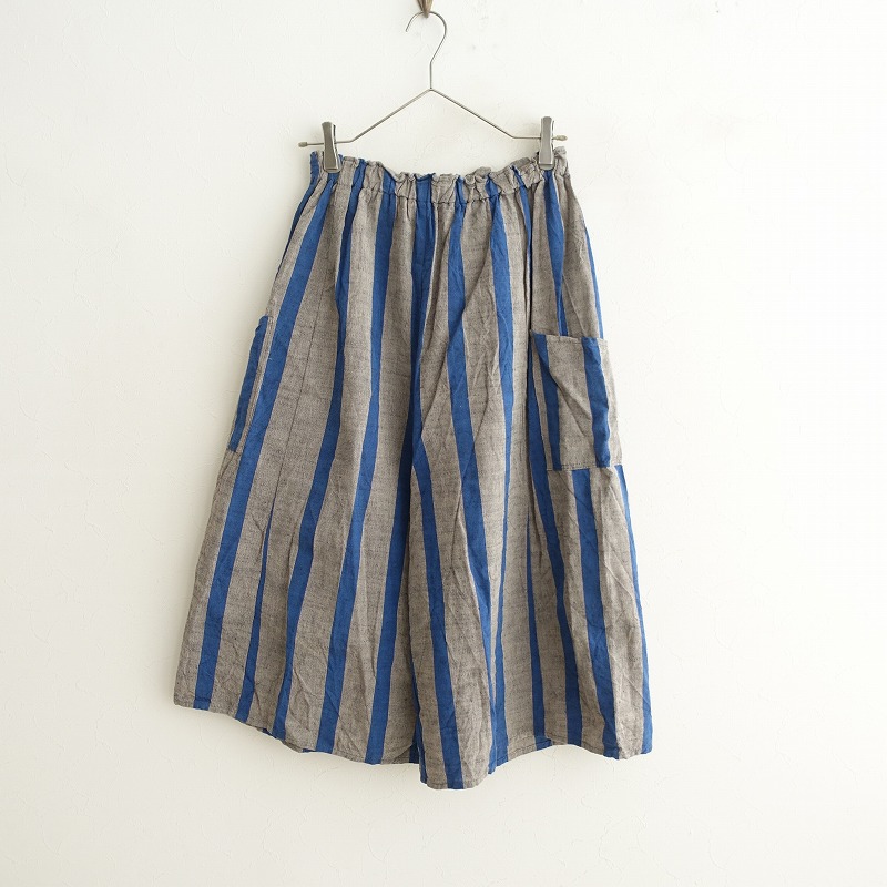 ヤンマ産業 会津木綿 キュロット ひじり縞 生活雑貨pedlar