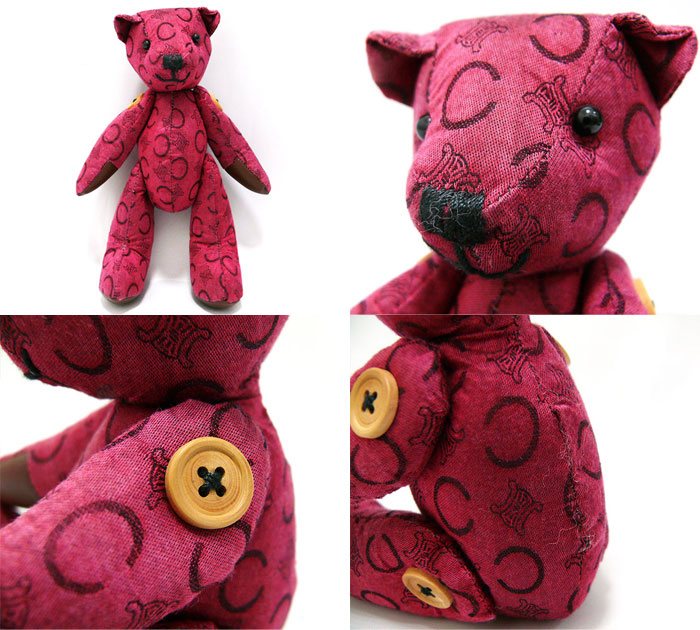 楽天市場】【CELINE】セリーヌ くま ぬいぐるみ ピンク テディベア