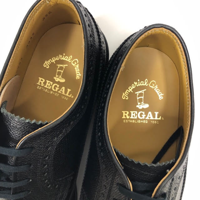 楽天市場】極美品 【REGAL】リーガル ウィングチップシューズ ブラック