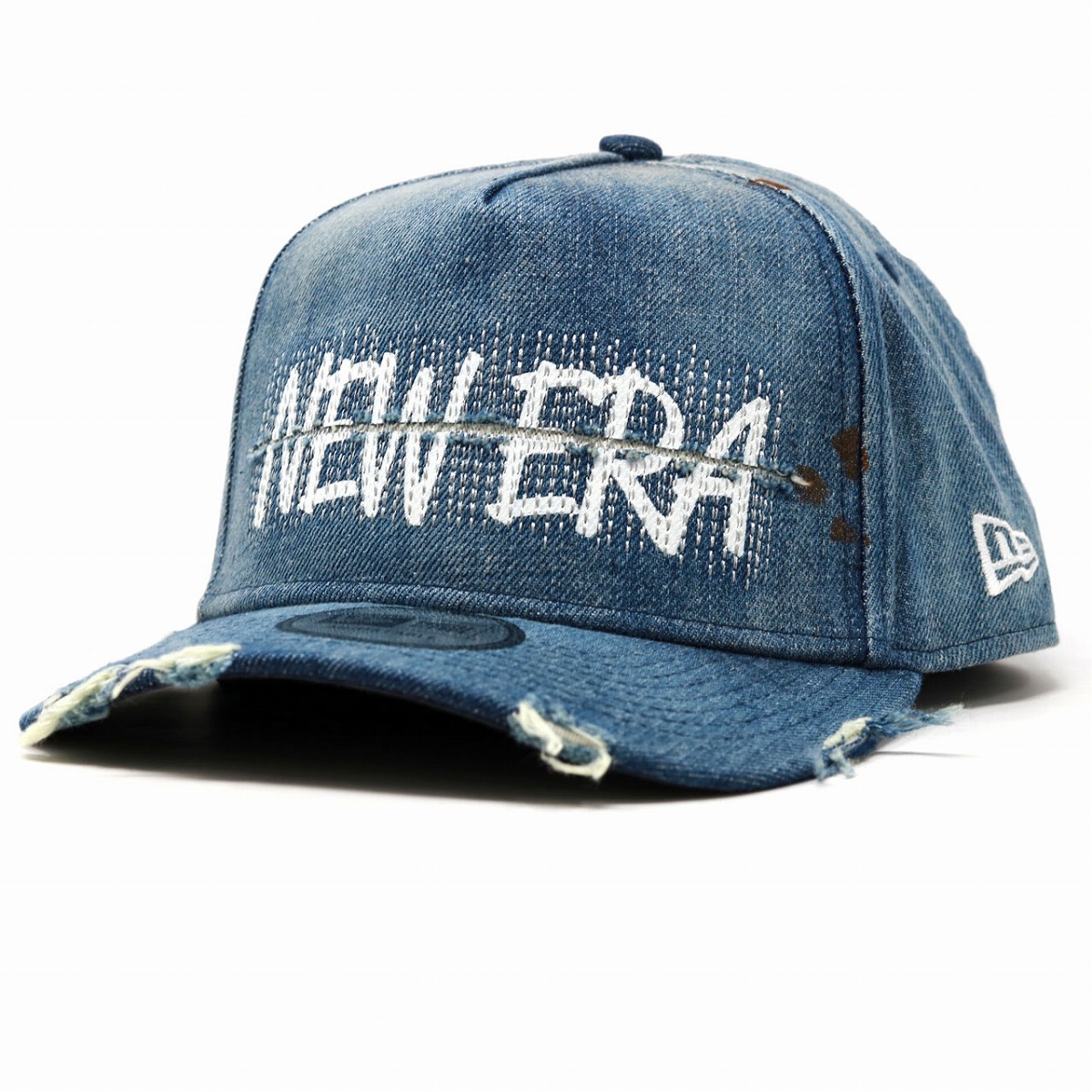 楽天市場】ニューエラ キャップ ダメージドデニム ロゴキャップ 9FORTY