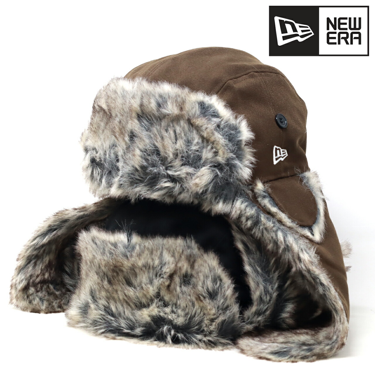 楽天市場】フライトキャップ ニューエラ トラッパー 帽子 耳あて付き