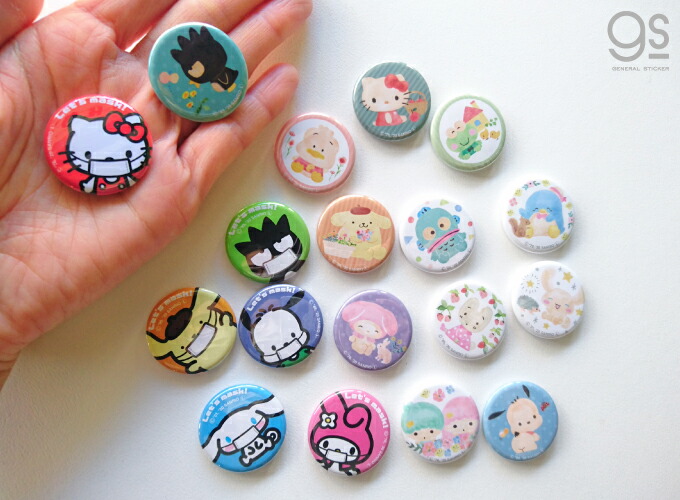 楽天市場】ハンギョドン キャラクター缶バッジ サンリオ レトロ