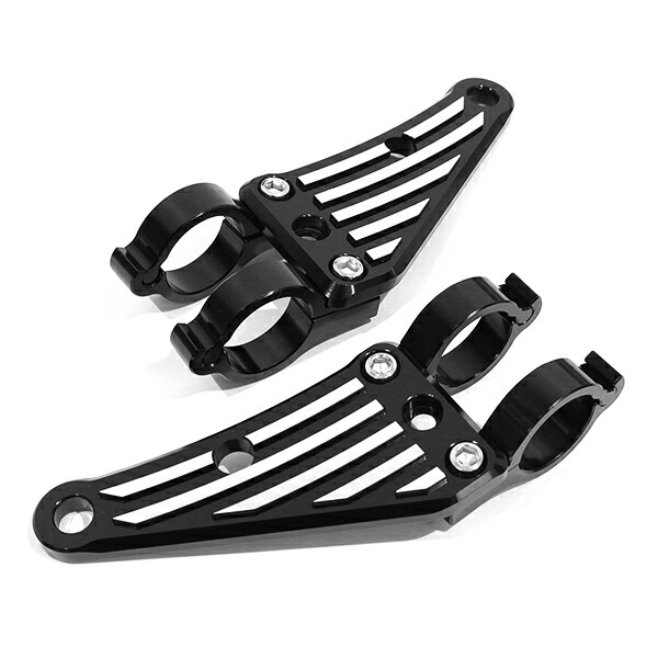 楽天市場】【送料無料】 アルミ ヘッドライト ステーブラック 39mm 39φ