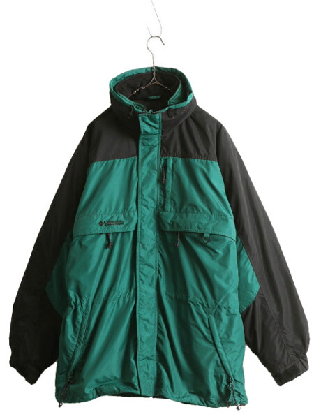 00s コロンビア Colombia ナイロンジャケット シェルドシンチラ型 緑