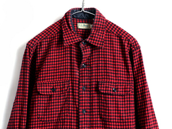 楽天市場】80s ビンテージ □ LLBEAN 2トーン ブロック チェック 長袖