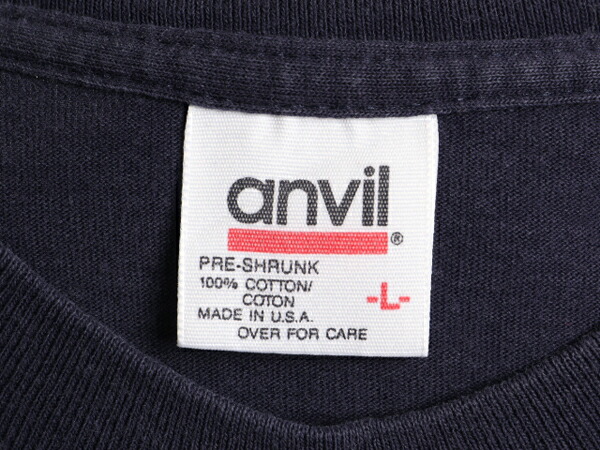 楽天市場】90s USA製 □ アンビル 無地 長袖 Tシャツ ( メンズ L ) 90