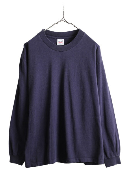 楽天市場】90s USA製 □ アンビル 無地 長袖 Tシャツ ( メンズ L ) 90