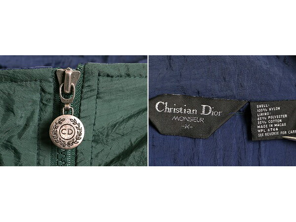 楽天市場】90s クリスチャン ディオール フルジップ デザイン ナイロン