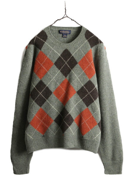 楽天市場】ブルックスブラザーズ アーガイル ラム ウール ニット