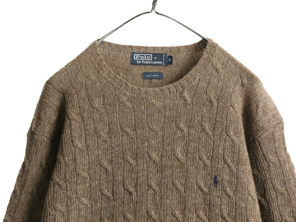 楽天市場】90s ポロ ラルフローレン ケーブル ニット セーター メンズ