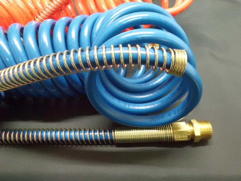 楽天市場】シングルトレーラー用 スパイラルエアホース赤／青 2本組