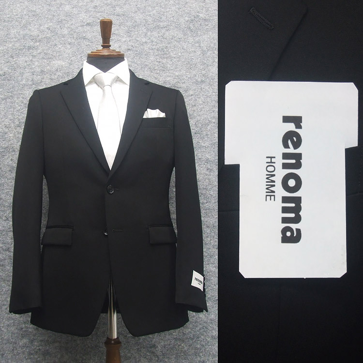 楽天市場】[renoma] レノマHOMME 礼服 通年物 超黒 シングル