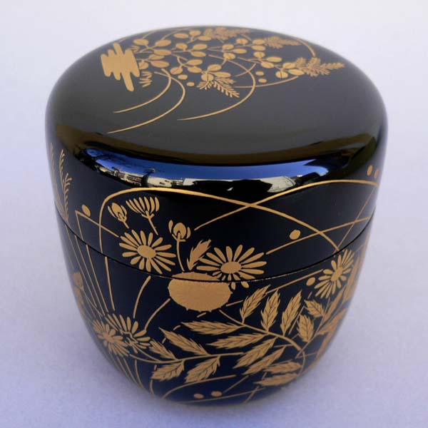 楽天市場】茶道具 棗 なつめ 秋の野蒔絵大棗 利休好写 宮田宗景作