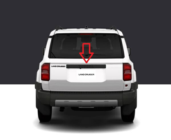 楽天市場】【トヨタ純正】 バックドアガーニッシュ (ブラック