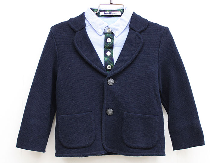 楽天市場】△ファミリア/familiar△100cm ニットジャケット/ブレザー