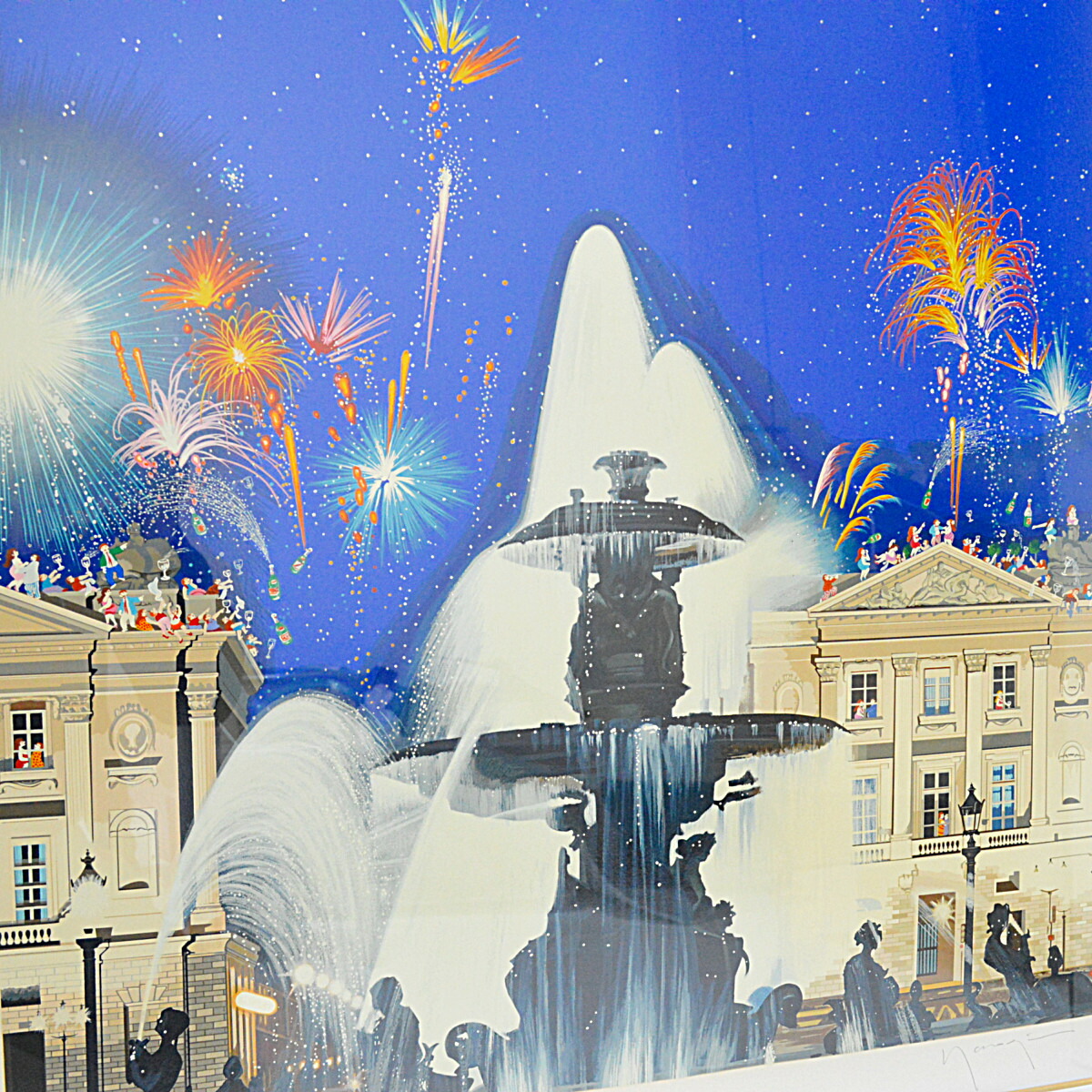 楽天市場】◇ヒロヤマガタ◇コンコルド広場の噴水 シルクスクリーン