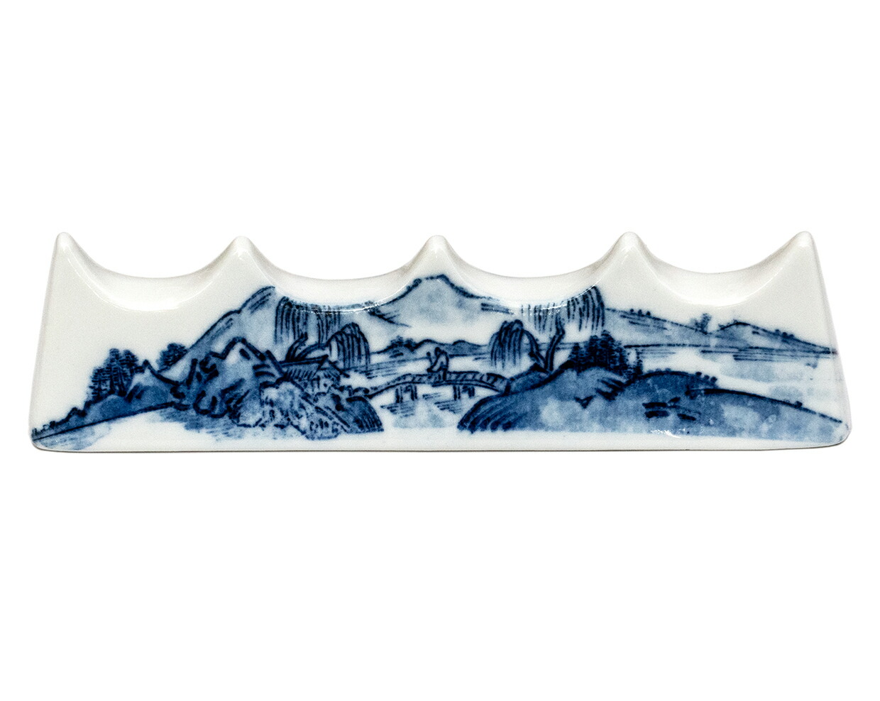 楽天市場】筆置き 山水 染付 美濃焼 : 書道用品専門店 弘梅堂