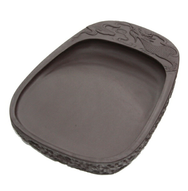 楽天市場】端渓硯 宋坑 天然型 雲龍刻入 6吋（152×111×21mm） : 書道