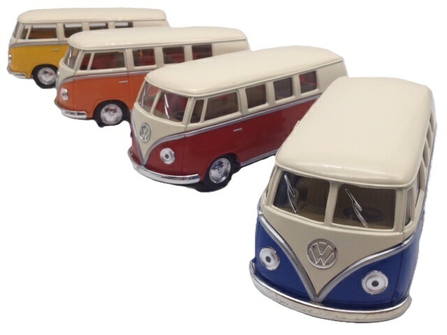 楽天市場】ミニカー 1/32 ワーゲンバス アイボリートップ TYPE2 コンビ