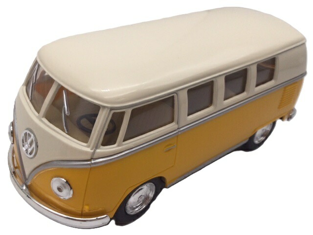 楽天市場】ミニカー 1/32 ワーゲンバス アイボリートップ TYPE2 コンビ