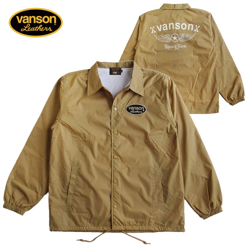 楽天市場】VANSON バンソン ナイロンコーチジャケット メンズ