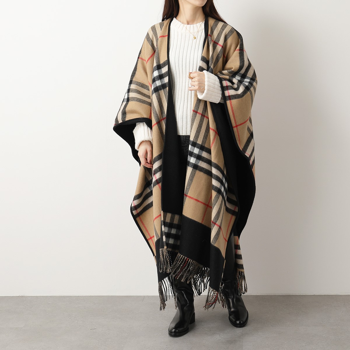 楽天市場】BURBERRY バーバリー ケープ 8037423 レディース