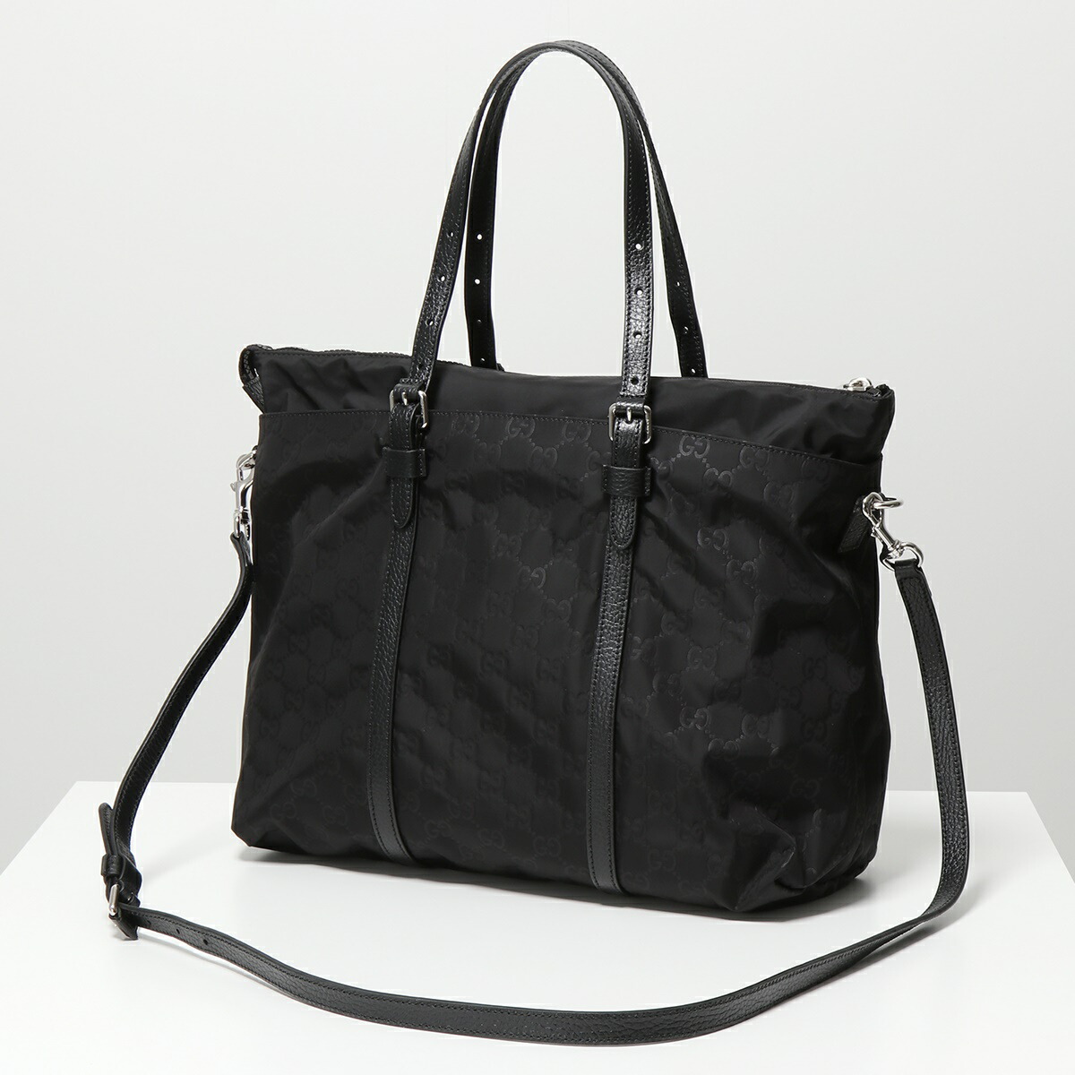 GUCCI グッチ メンズ ナイロン レザー トート バッグ A4 収納 書類