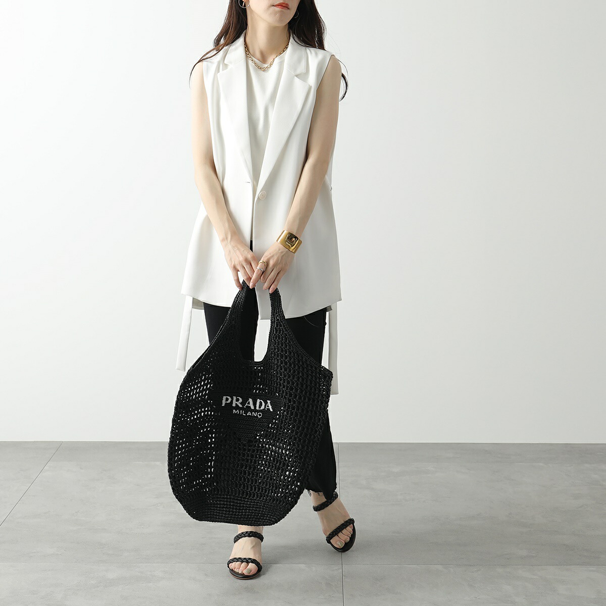 楽天市場】PRADA プラダ かごバッグ 1BG424 2A2T OOO レディース