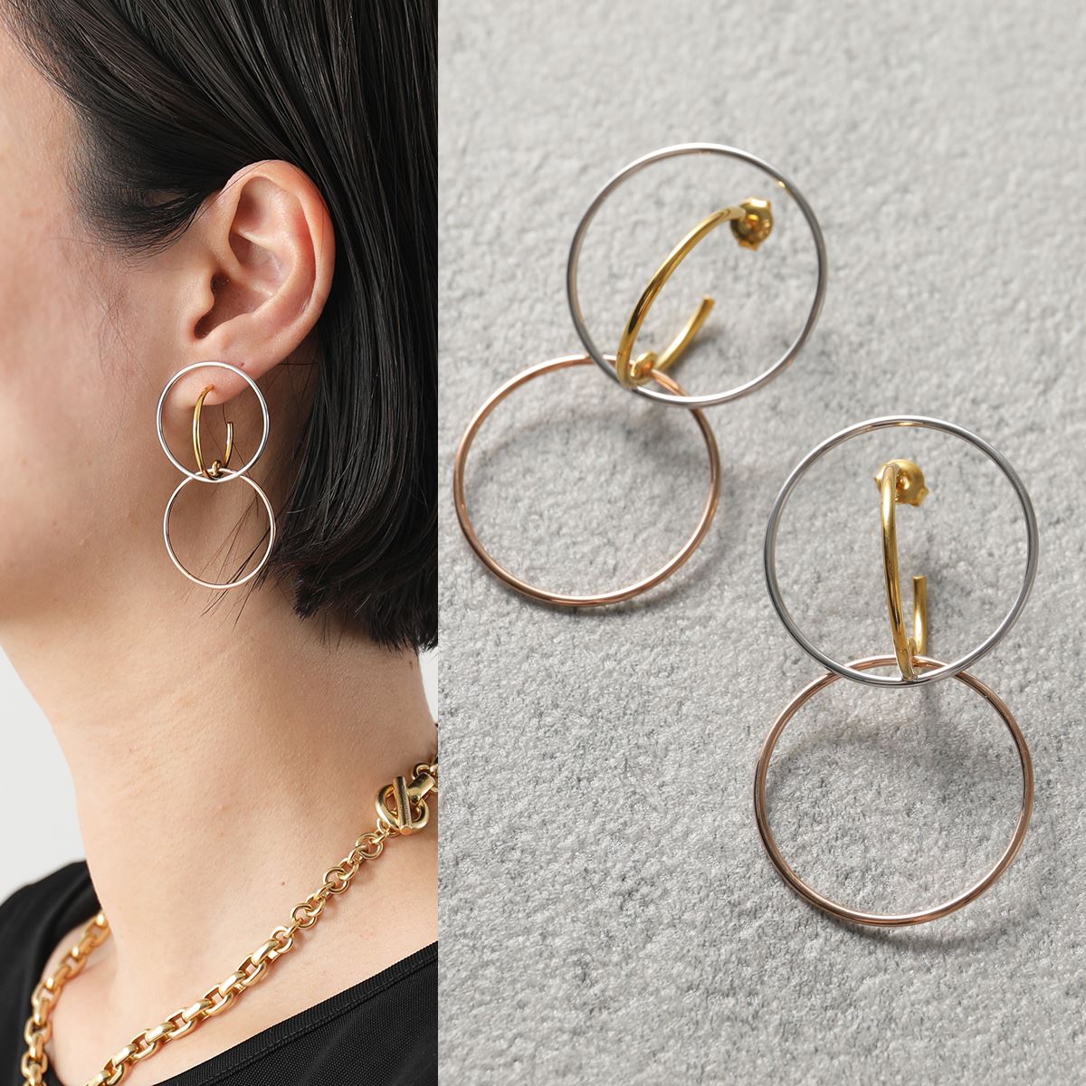 楽天市場】Charlotte Chesnais シャルロットシェネ ピアス Galilea M