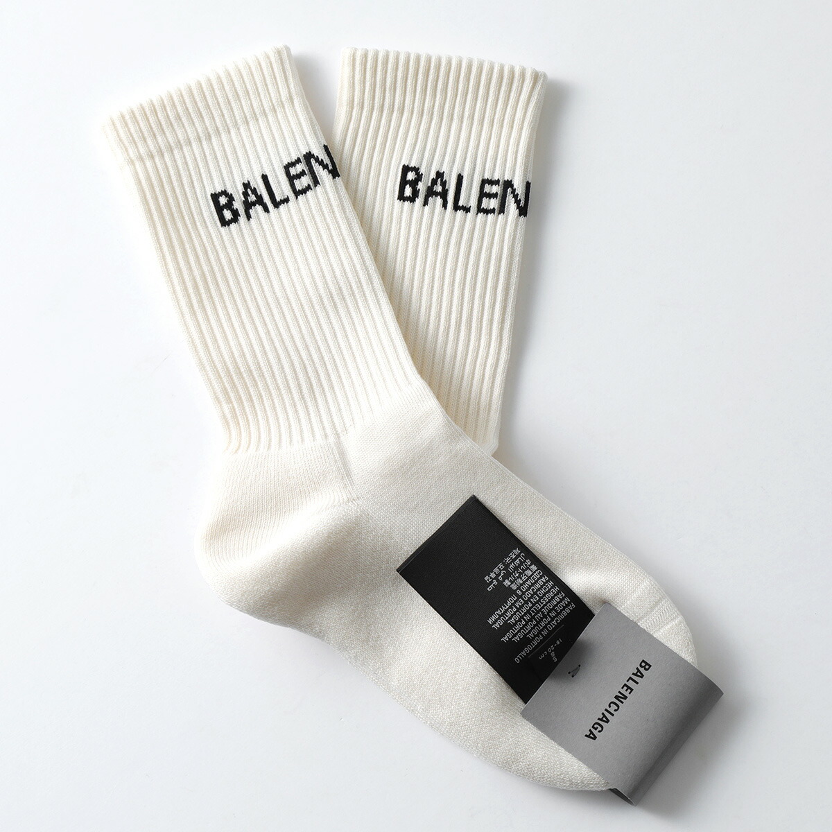 楽天市場】BALENCIAGA バレンシアガ ハイソックス 540615 372B4