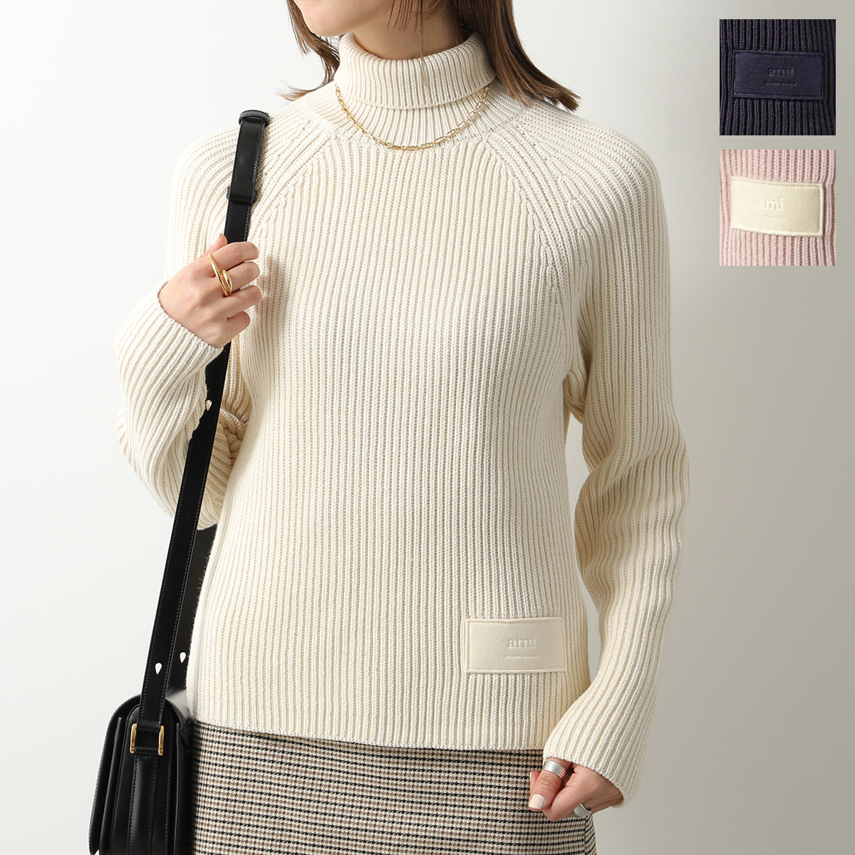 楽天市場】ami paris アミパリス セーター TURTLENECK WITH LABEL