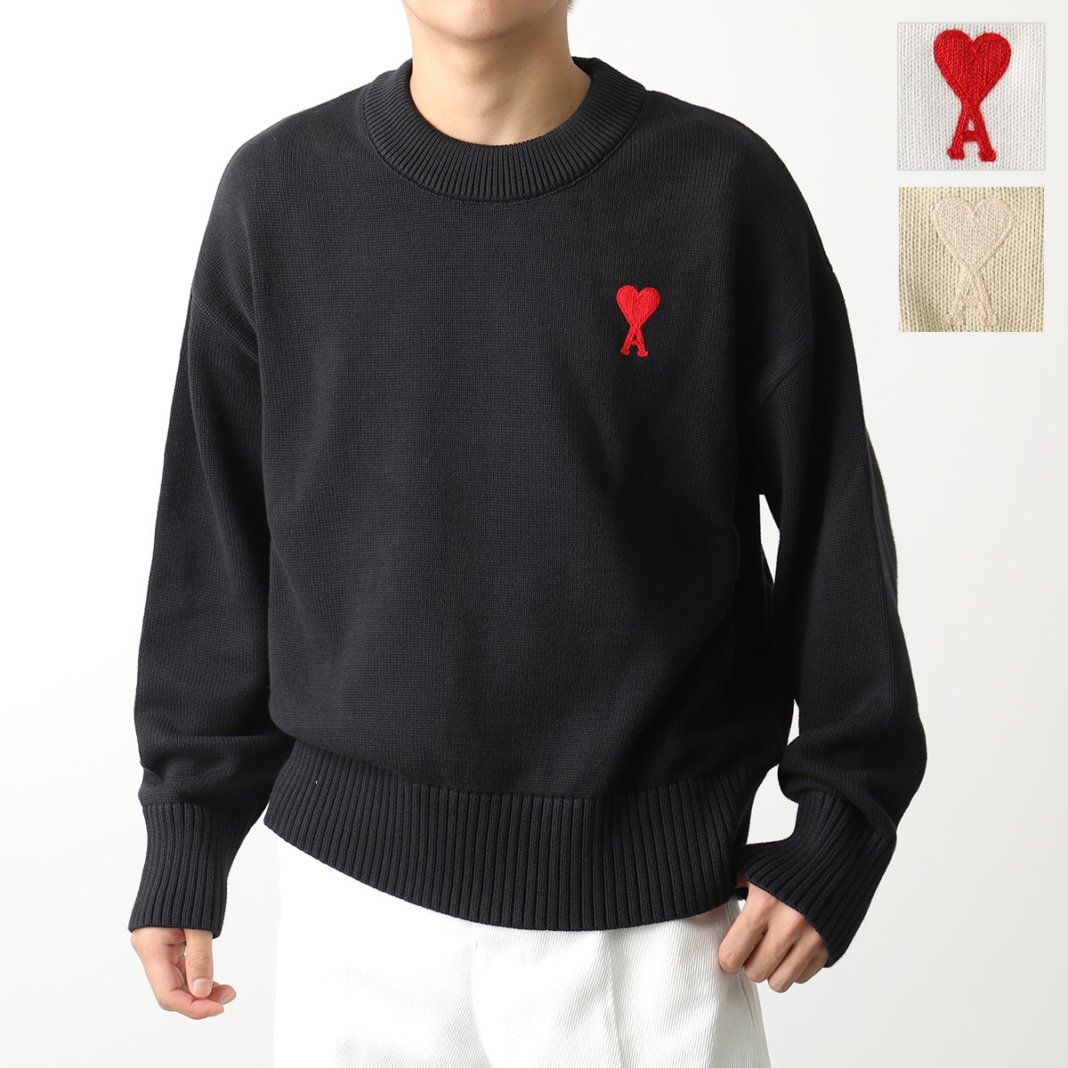 楽天市場】ami paris アミパリス セーター UKS008.016 メンズ ニット