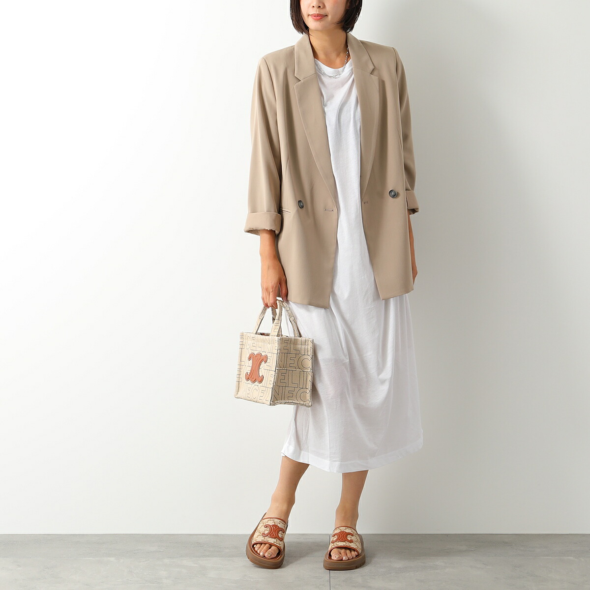 楽天市場】CELINE セリーヌ スライドサンダル Triomphe トリオンフ