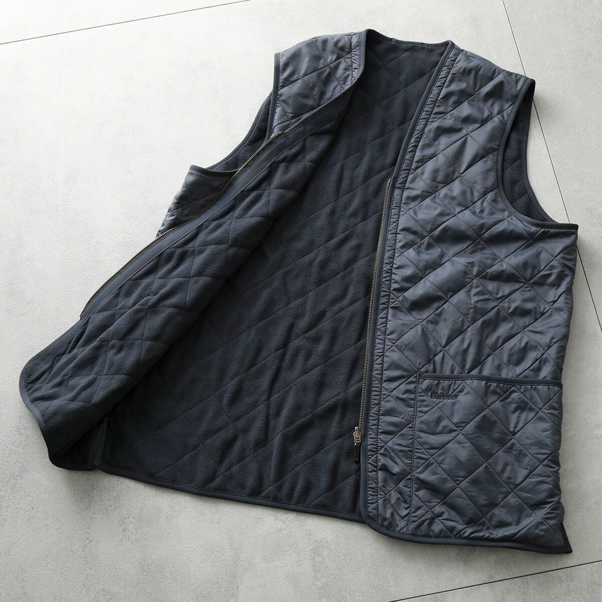 楽天市場】Barbour バブアー ベスト polarquilt waistcoat/zip MLI0002