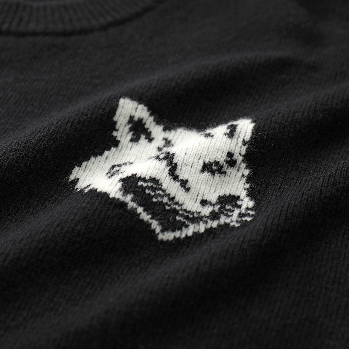 楽天市場】MAISON KITSUNE メゾンキツネ セーター FOX HEAD INTARSIA