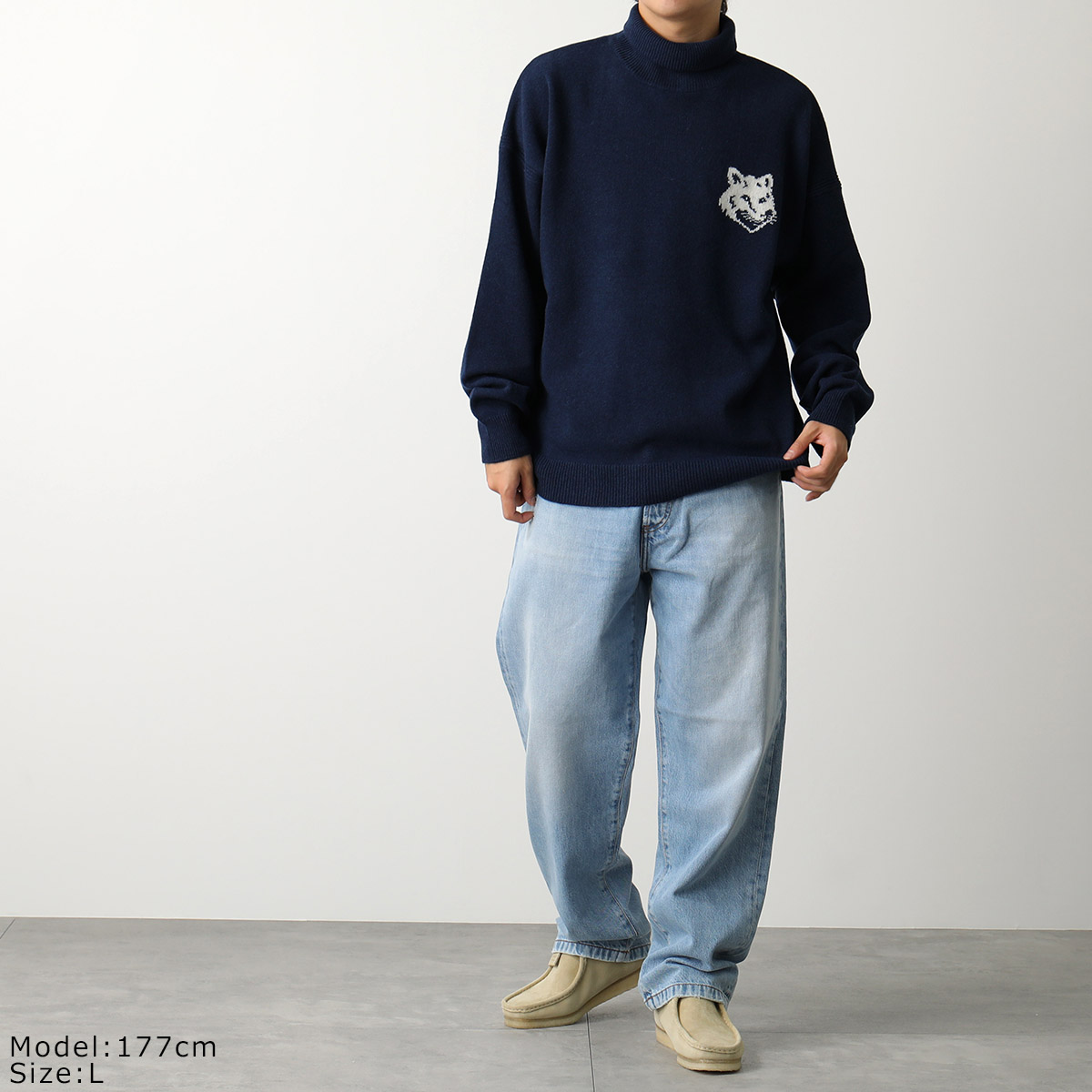 楽天市場】MAISON KITSUNE メゾンキツネ セーター FOX HEAD INTARSIA