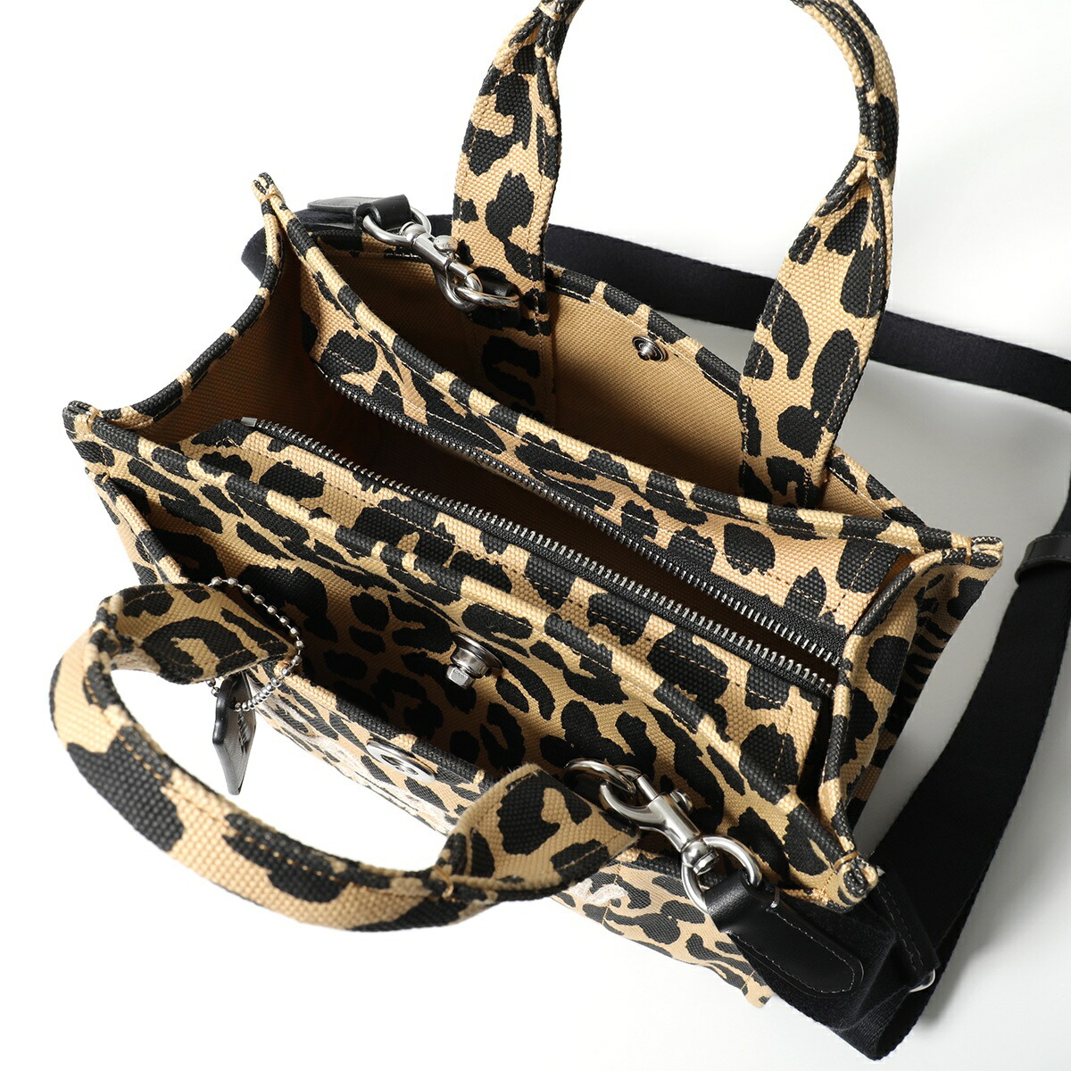 楽天市場】COACH コーチ ショルダーバッグ LEOPARD CARGO TOTE 26