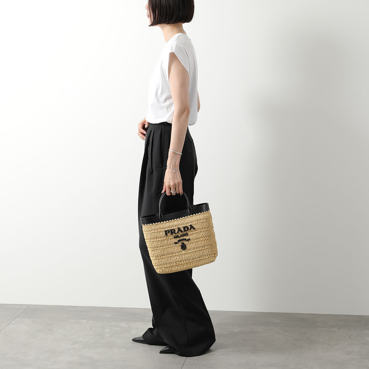 楽天市場】PRADA プラダ かごバッグ 1BG500 GOO 2M2Q レディース