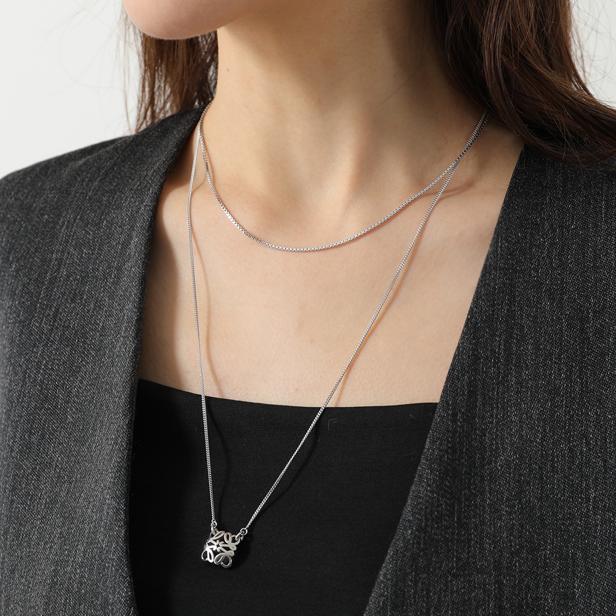 楽天市場】LOEWE ロエベ ネックレス BOMBE ANAGRAM ボンベ アナグラム