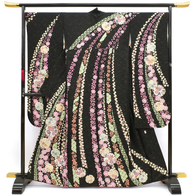 楽天市場】【中古】 振袖 リサイクル 着物 正絹 袷 桐屋 翠山工房 徳永