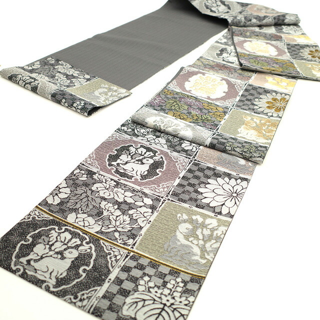 楽天市場】【新古品】 袋帯 未使用 京都 西陣 正絹 モール織 全通 金