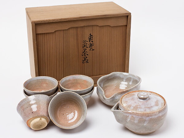 楽天市場】十三代坂高麗左衛門 作 萩焼 煎茶揃 saka-01お茶のふじい