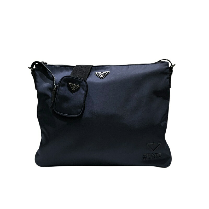 楽天市場】PRADA(プラダ) ショルダーバッグ ネイビー ナイロンの通販