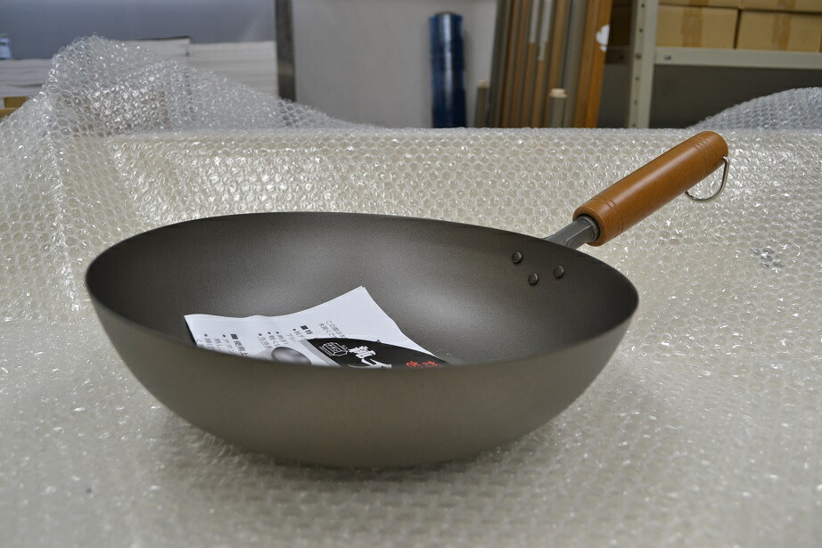 HS 長谷元純チタン中華鍋 36cm 北京鍋 プレゼントにも 軽い！ 純チタン