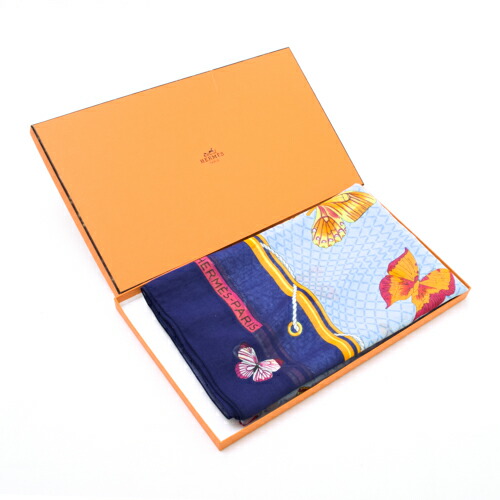 楽天市場】エルメス HERMES パレオ コットン 大判スカーフ ストール