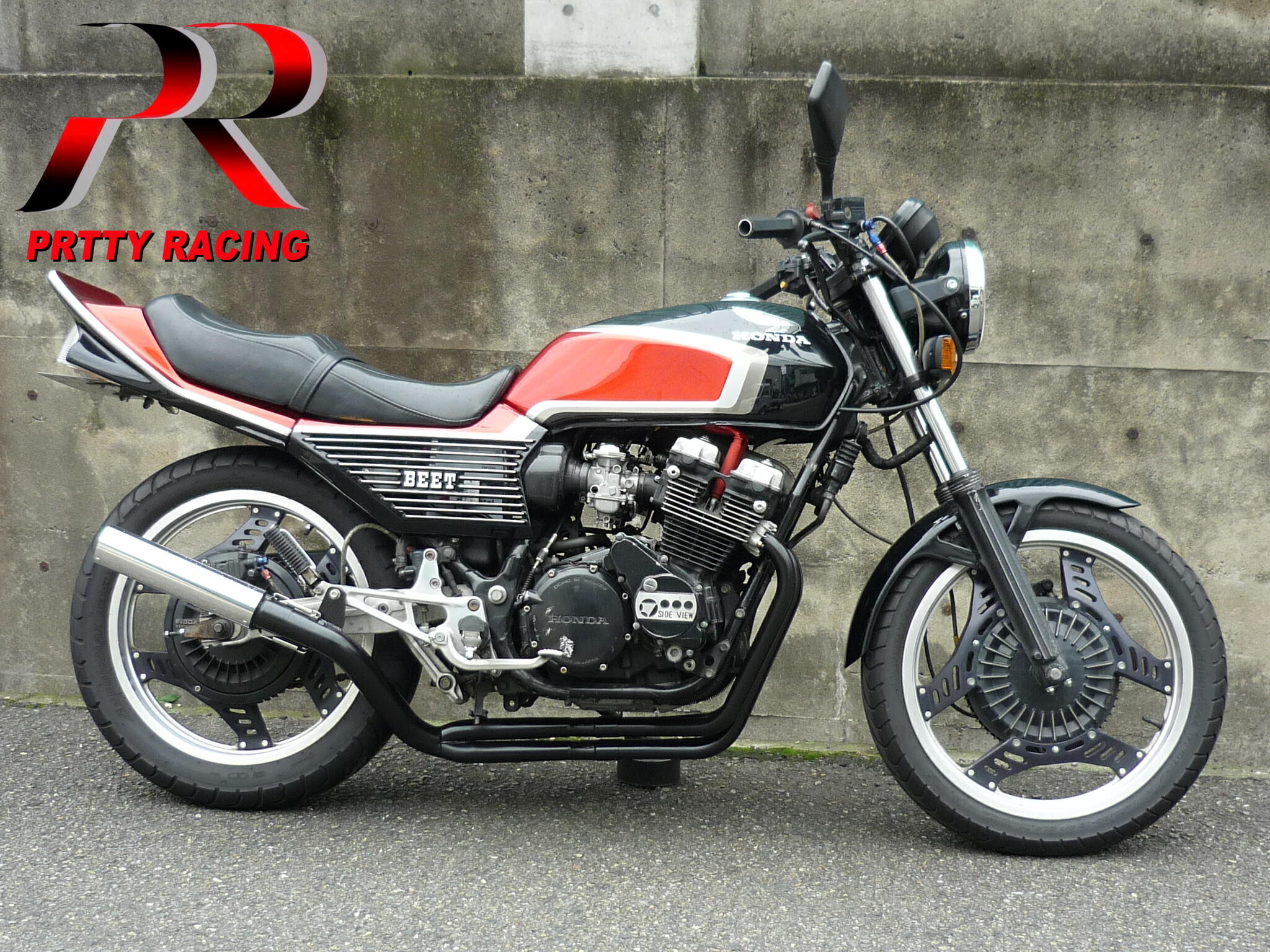 楽天市場】HONDA CBX400F 分割式 50.8π PRETTY ガニマタエンデュランス