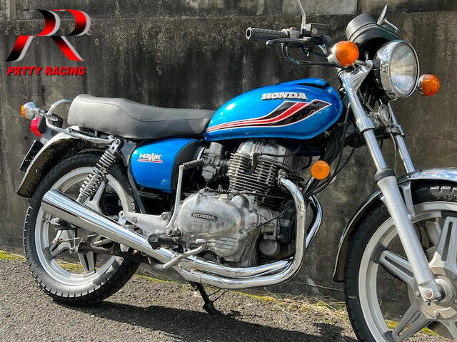 楽天市場】HONDA CB250T CB400T ホーク2 極 サイドクロスメガホン